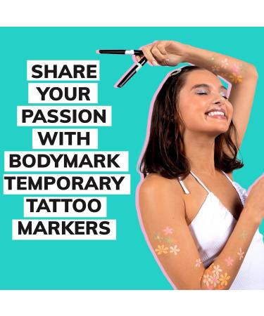 BIC BodyMark Body Art Markers Pastel Pop - 5-Count Assorted Colors Skin-Safe Cosmetic Quality Set - Buy Online on GoSupps.com