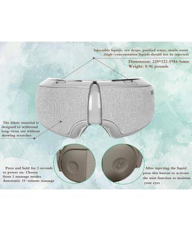 Eye Massager with Pneumatic Kneading Vibration & Heat Therapy - Relieve Dry Eyes & Relax Anytime Anywhere - Buy Online on GoSupps.com