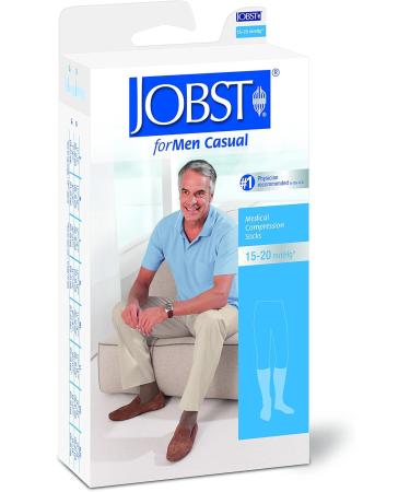 JOBST 113102 Knee High Compression Socks - Closed Toe 15-20mmHg Large Black | International Shipping Available - Buy Online on GoSupps.com