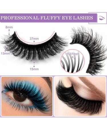 5D Faux Mink Lashes - Fluffy Cat-Eye Look | Perfect Birthday & Mother's Day Gift | 5 Pairs Dramatic False Eyelashes for Women - Buy Online on GoSupps.com