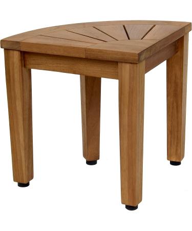 AquaTeak 12 Kai Teak Corner Foot Rest - OptiAREA Design for Shaving & Washing - Buy Online on GoSupps.com