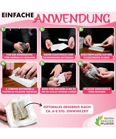 Kenrico SS2LI Herbal Pavement with Raspberry | 100% Vegan Foot Reflex Zone Therapy for Women's Well-being & Balance - Cure Foot Pads - Buy Online on GoSupps.com