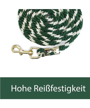 Stylish Lead Rope for Horses Ponies Donkeys & Goats - 2-Pack (Green & Blue) | Premium Quality Tie Rope for Safe Handling - Buy Online on GoSupps.com