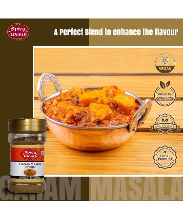 Spicy World Garam Masala 3.5 oz Jar - Authentic Indian Blend with 15+ Premium Ingredients - Buy Online on GoSupps.com