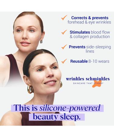Wrinkles Schminkles Forehead & Under Eye Silicone Patches - Reusable Wrinkle Reducing Set for Smoother Skin Overnight (1 Pair - Buy Online on GoSupps.com
