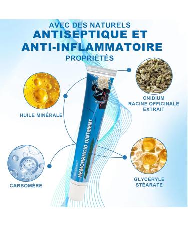 Creme Hemorroide Formule naturelle base d'hamam lis convient aux peaux sensibles (20 g) - Buy Online on GoSupps.com