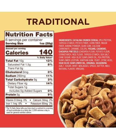 Catalina Crunch Traditional Keto Snack Mix - 6oz (Pack of 3) | Low Carb Protein Snacks - Keto Friendly - Buy Online on GoSupps.com