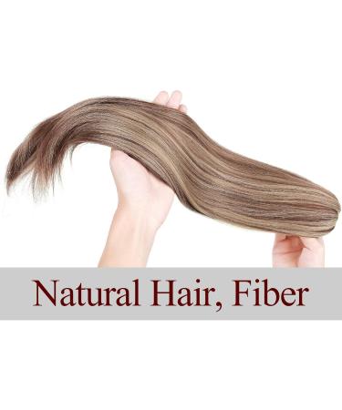 22" Claw On Ponytail Extensions Slightly Wavy Tails Clip In Hairpieces Long Curly Ponytail Synthetic For Women Ladies Light Brown & Ash Blonde - Buy Online on GoSupps.com
