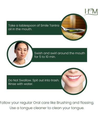 Smile Tantra Oil Pulling - Cardamom & Holy Basil Mouthwash for Oral Health Teeth Whitening & Fresh Breath - Alcohol Free 8.45 FL Oz - Buy Online on GoSupps.com