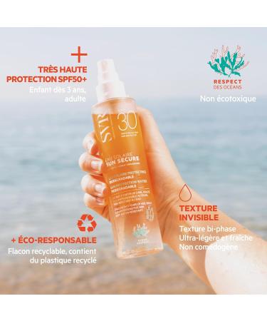 SVR - Sun Secure Eau Solaire SPF30 - Eau solaire hydratante biphas e Haute protection UVA UVB lumi re visible & infrarouge Peaux sensibles Niacinamide Vitamine E 200 ml - Buy Online on GoSupps.com