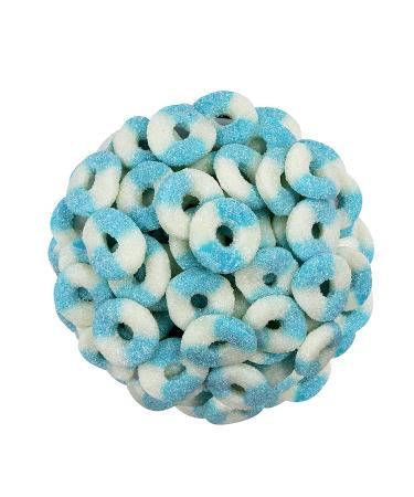 FirstChoiceCandy Sour Mini Gummy Rings - Sour Blue Raspberry Flavor - 2 Pound Pack - Buy Online on GoSupps.com