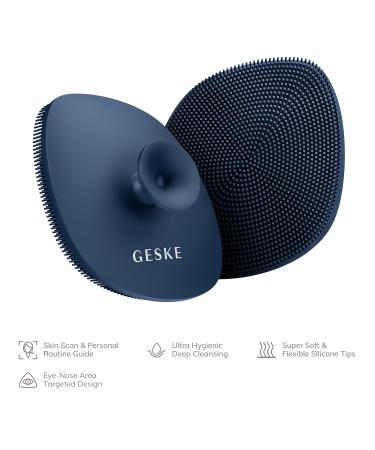 Geske SmartAppGuided 4-in-1 Facial Brush | Silicone Cleaning Device for Professional Skin Care | Soft Handle | Boost Your Skincare Routine - Buy Online on GoSupps.com