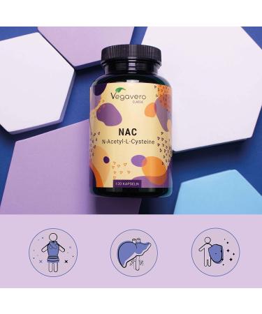 Vegavero NAC Supplement NAC N Acetyl Cysteine 600 mg - 120 Capsules - Buy Online on GoSupps.com
