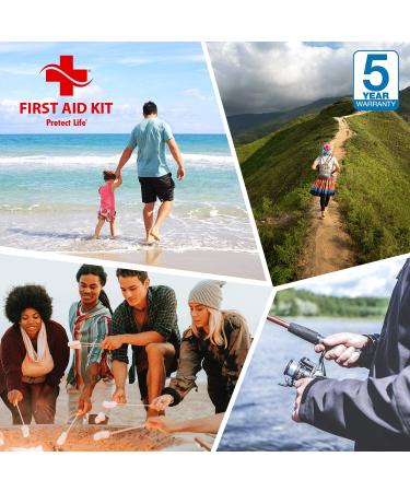 Doctor Developed First Aid Kit for Car, Travel, Camping, Hiking & Sports - 160 Piece Set - Buy Online on GoSupps.com