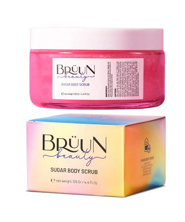 BR UN Watermelon Body Scrub Cream - 4.4 oz Organic Exfoliating Scrub with Vitamin E for Underarm & Bikini Area - Gentle Sugar Scrub for Women Men & Girls - Buy Online on GoSupps.com
