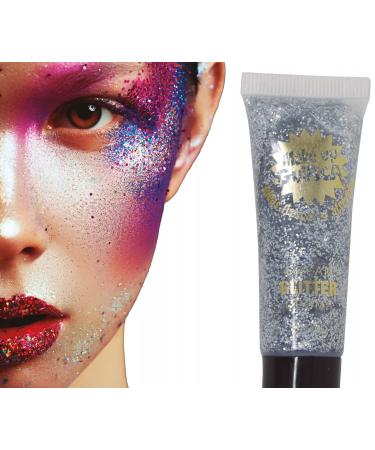 FIESTAS GUIRCA Make-Up Foundation Make Up Glitter Gel Silver 20 ml