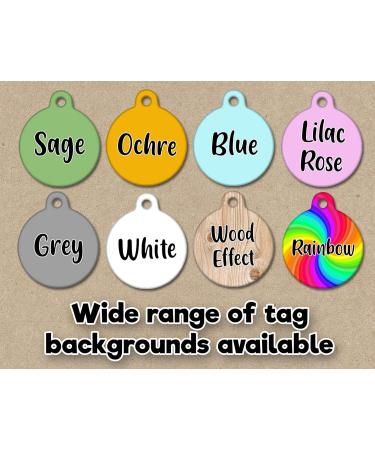 Spoilt Rotten Pets Dog Face Tag Lots of Breeds & Tag Colours to Choose from Tag Pet Identity Cat or Dog Tag Custom Printed with Your Contact Details - Buy Online on GoSupps.com