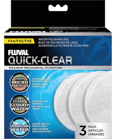 Fluval FX6 High-Performance External Filter Bundle for 1 500L Aquariums | Includes Fine Filter Fleece | FX4 FX5 Compatible - 3 Sack Pack - Buy Online on GoSupps.com