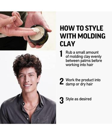 American Crew Molding Clay 3 oz - Strong Hold Hair Styling Wax for Men - Buy Online on GoSupps.com