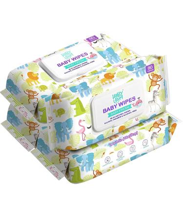 HAPPY BUM Sensitive Water Baby Diaper Wipes - Hypoallergenic, Unscented (320 Wipes) - Buy Online on GoSupps.com