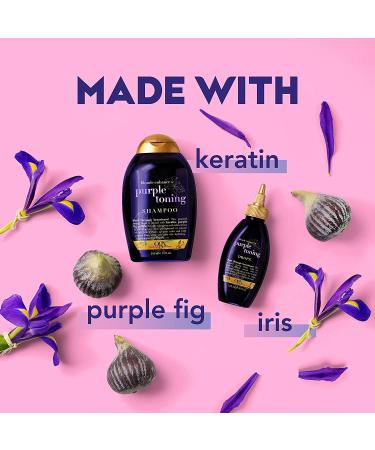 OGX Blonde Enhanced Purple Toning Shampoo 13oz - Brighten & Tone Your Blonde Hair - Buy Online on GoSupps.com