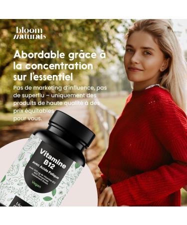 Vitamine B12 Forte - 400 Comprim s 500 g Vit B12 + 200 g Acide Folique - Vegan & Produit en Allemagne - B12 Vitamine - Buy Online on GoSupps.com