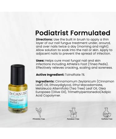 Dr. Canuso Healthy Nail System | 2-Step Antifungal Treatment for Toenail Fungus & Cracked Heels | Fast Repair & Restoration with Tolnaftate 1 - Buy Online on GoSupps.com