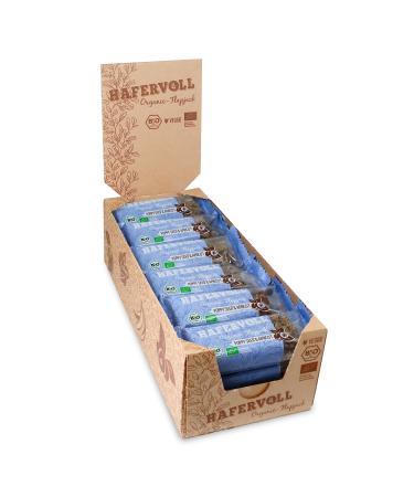 Hafer -full organic flapjack Poppy Seed & Apricot 18 x 60 g of cereal bar - organic certified with honey without adding sugar oats baked in the oven organic poppy seed & apricot - Buy Online on GoSupps.com