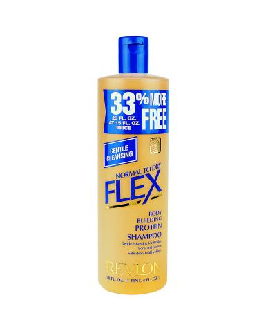 Revlon Flex Normal to Dry Body Building Protein Shampoo 592 ml / 20 Oz - Worldwide Shipping Packaging may vary - Buy Online on GoSupps.com