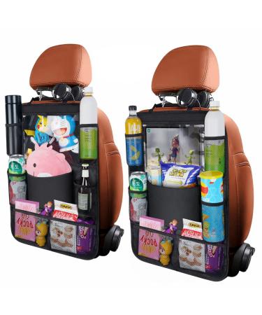 URAQT Car Organiser Car Seat Organiser Car Back Seat Organizer for Kids Kick Mats Back Seat Protector with 10 Inch Touch Screen Tablet Holder 8 Pockets Kids Toy Storage Black (2 pc) - Buy Online on GoSupps.com