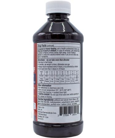 16 Oz Acetaminophen Cherry Liquid - Pain Relief Formula - Buy Online on GoSupps.com
