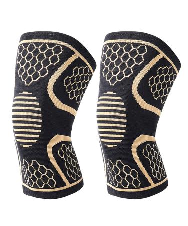 Focket Protective Knee Pads - XL 3D Elastic Impact Shock Absorption Knee Sleeves for Enhanced Support - Buy Online on GoSupps.com