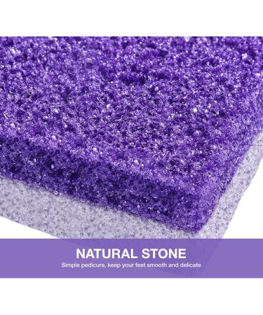 Healifty Foot Pumice Stone Callus Remover & Scrubber 2pcs - Purple | For Feet, Hands, and Body - Buy Online on GoSupps.com