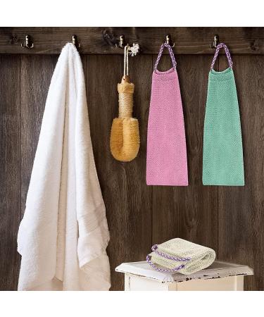 Linkidea 4 Pack African Exfoliating Net Back Scrubber Shower Towel Set - Buy Online on GoSupps.com