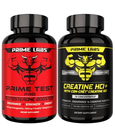 Prime Labs Prime Test Pro + Creatine HCl Capsules