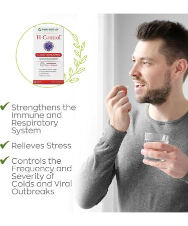 Organic Health Labs H-Control Immune System Booster - Vitamin C with Zinc 60 Veggie Capsules for Maximum Immune Support - Buy Online on GoSupps.com
