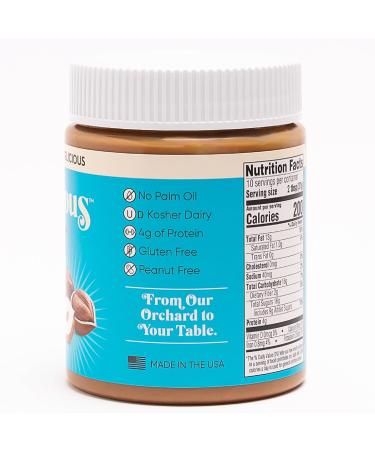 Hazelnut Butter Spread - Nutlicious 13 oz | Silky Smooth No Palm Oil 4g Protein Made in USA - International Shipping Available - Buy Online on GoSupps.com