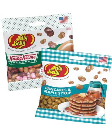 Jelly Bean Ultimate Breakfast Assortment: Krispy Kreme & Pancake Flavored Beans for Gift Giving - Pack of 2 - Buy Online on GoSupps.com
