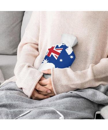 British Flag Hot Water Bottle with Plush Cover - Ideal Hand Warmer for Adults & Children - 26.5x15.3cm - Buy Online on GoSupps.com