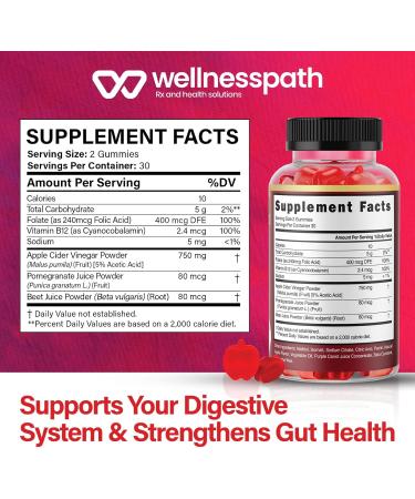 ACV Keto Gummies for Weight Loss - Sugar Free Vegan Appetite Suppressant Detox & Digestion - 60 Count - Buy Online on GoSupps.com