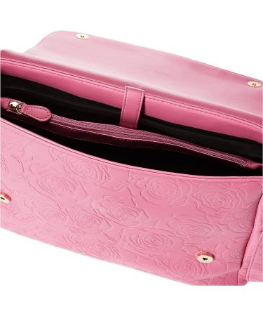 Leather Crossbody Baby Diaper Bag | Multifunctional Baby Bags for Moms & Dads | Bubble Gum Pink - Rose - Buy Online on GoSupps.com