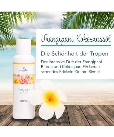 Buy Pacific Spirit Frangipani Coconut Oil 150ml | Moisturizing Oil for Skin Hair & Massage | Feminine Fragrance for Bath & Body - Buy Online on GoSupps.com