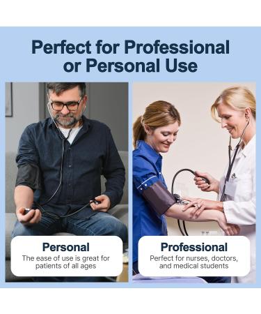 Lumiscope Professional Blood Pressure Kit - Stethoscope & Manual BP Cuff - Orchid - Buy Online on GoSupps.com