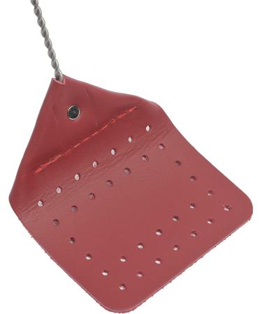 Handcrafted Leather Fly Swatter with Wire Handle - Amish Valley Products (Red) - Buy Online on GoSupps.com