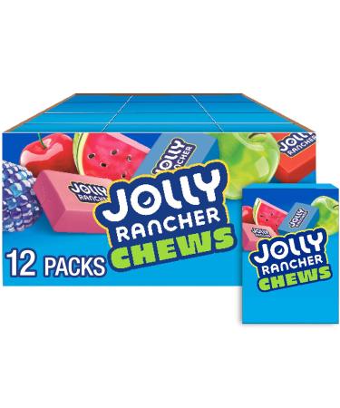 JOLLY RANCHER Chews Assorted Fruit Flavored Chew Candy - 2.06 oz - 12 Count