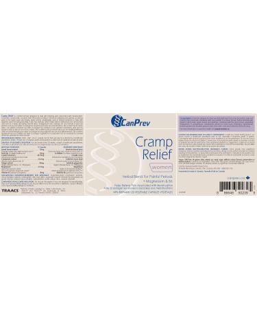 CanPrev Cramp Relief | 120 v-caps | Relieves Muscle Spasms & Pain Associated With Menstruation | Relieves Nervousness And Tension Associated With Painful Periods - Buy Online on GoSupps.com