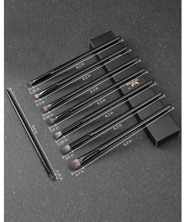 Anmor 8 Pcs Professional Eyeshadow Brush Set - Nano-fiber Blending Brushes for Eye Makeup - Buy Online on GoSupps.com