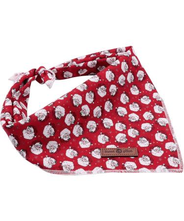 Shop Lionet Paws Christmas Dog Bandana - Triangular Headscarf for All Sizes - Santa Claus Design for Festive Pets - Buy Online on GoSupps.com