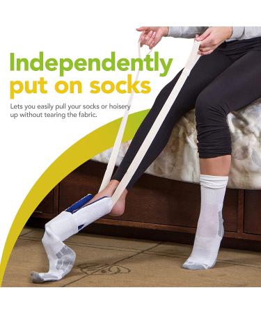 BodyHealt Flexible Sock Aid Tool - Dressing Aid for Elderly, Disabled, Diabetic - Pants & Socks Helper with Long Handles - Pulling Assist Device for Compression Stockings - Buy Online on GoSupps.com