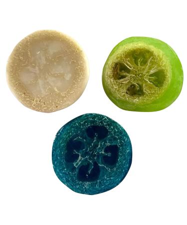 Loofah Soap Trio Organza Set - Ocean Scented Soap Bars for Exfoliating & Nourishing Skin | Buy Internationally - Buy Online on GoSupps.com